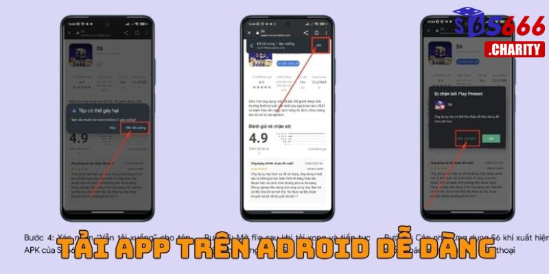 Thực hiện tải app S666 cực dễ dàng trên dòng máy Android